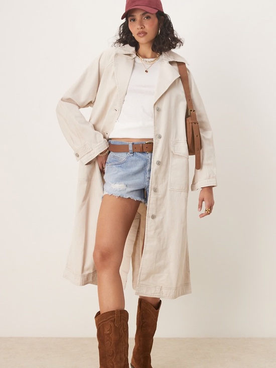 Free People Jackets & Blazers - Free people Perry Washed Cotton Trench Coat